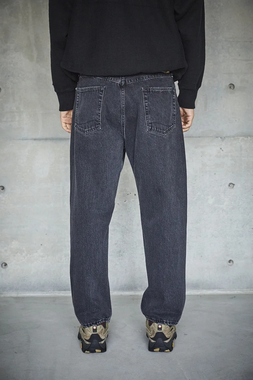 101 Dad Fit Denim Jeans - Black Denim Stonewash