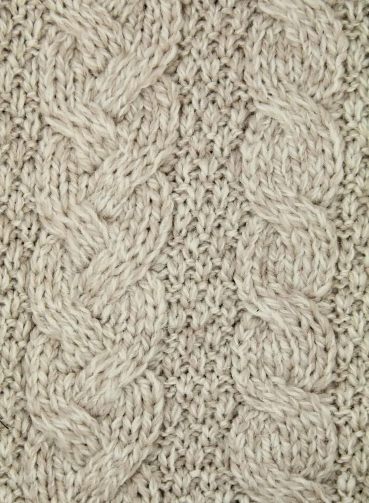 Aran Crafts Women's Irish Cable Knitted Wool Hooded Zip Coat (100% Merino Wool)