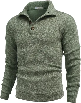COOFANDY Men's Casual Slim Fit Pullover Sweater Knitted Thermal Sweatshirt