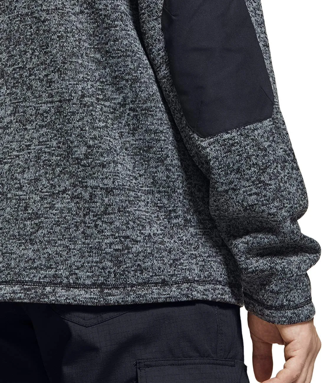 CQR Men's Thermal Fleece Half Zip Pullover, Winter Outdoor Warm Sweater, Lightweight Long Sleeve Sweatshirt