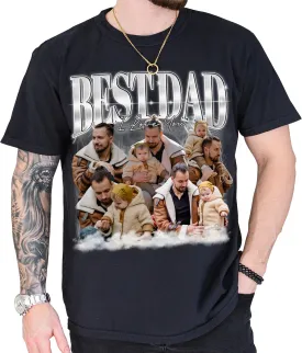 Custom Dad Shirt Personalized Picture T-Shirt for Men for New Dad Daddy Gift for Grandpa