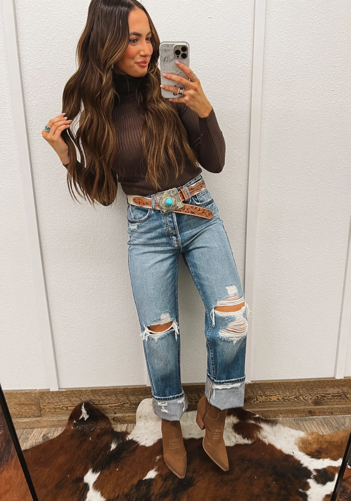Denim Dreamin Super High Rise Dad(02RS)