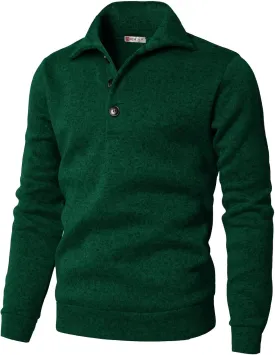 H2H Mens Casual Slim Fit Pullover Sweatshirts Knitted Shirts Napping Inside