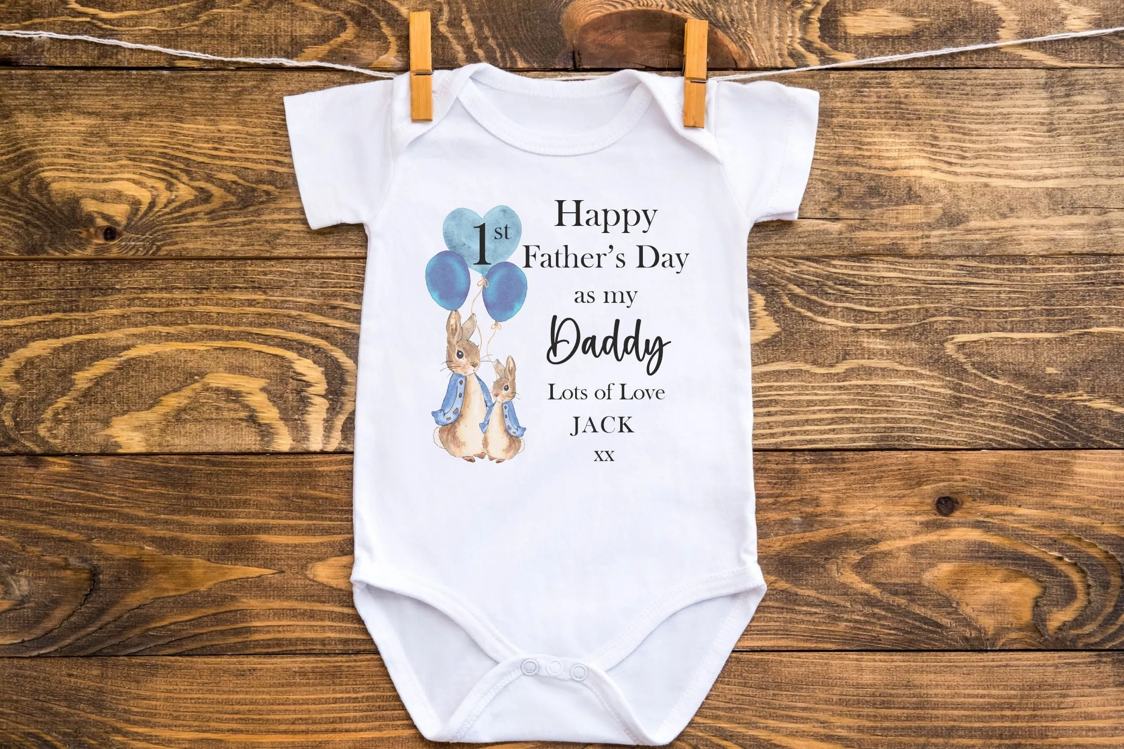 Happy 1st Father's Day as my Daddy Baby Outfit (First Father's Day 1st Father's Day Daddy Dad Father's Day l New Dad Gift)