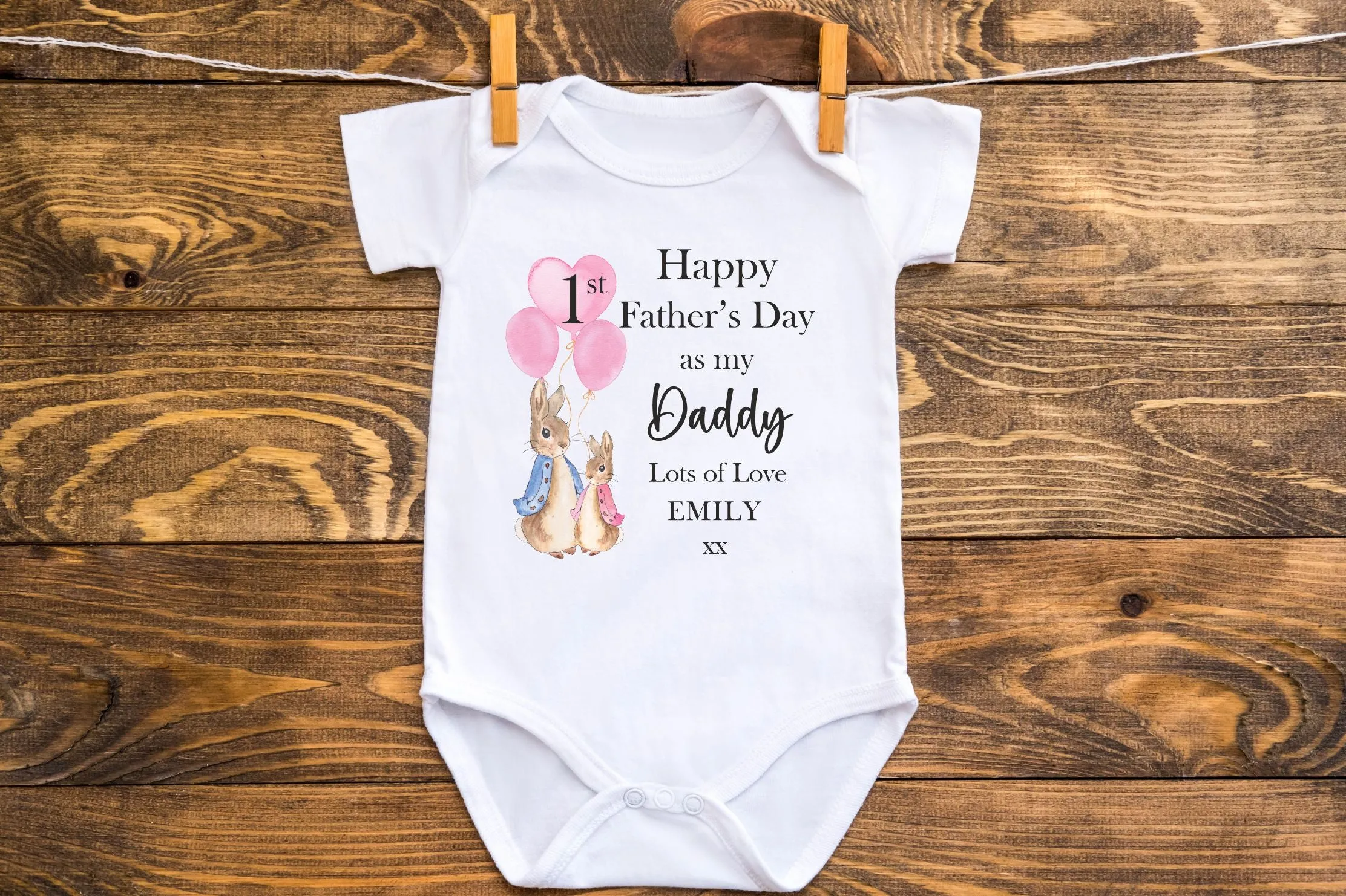 Happy 1st Father's Day as my Daddy Baby Outfit (First Father's Day 1st Father's Day Daddy Dad Father's Day l New Dad Gift)