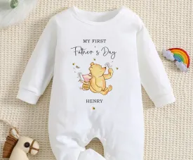 Happy 1st Father's Day Baby Outfit - Winnie the Pooh