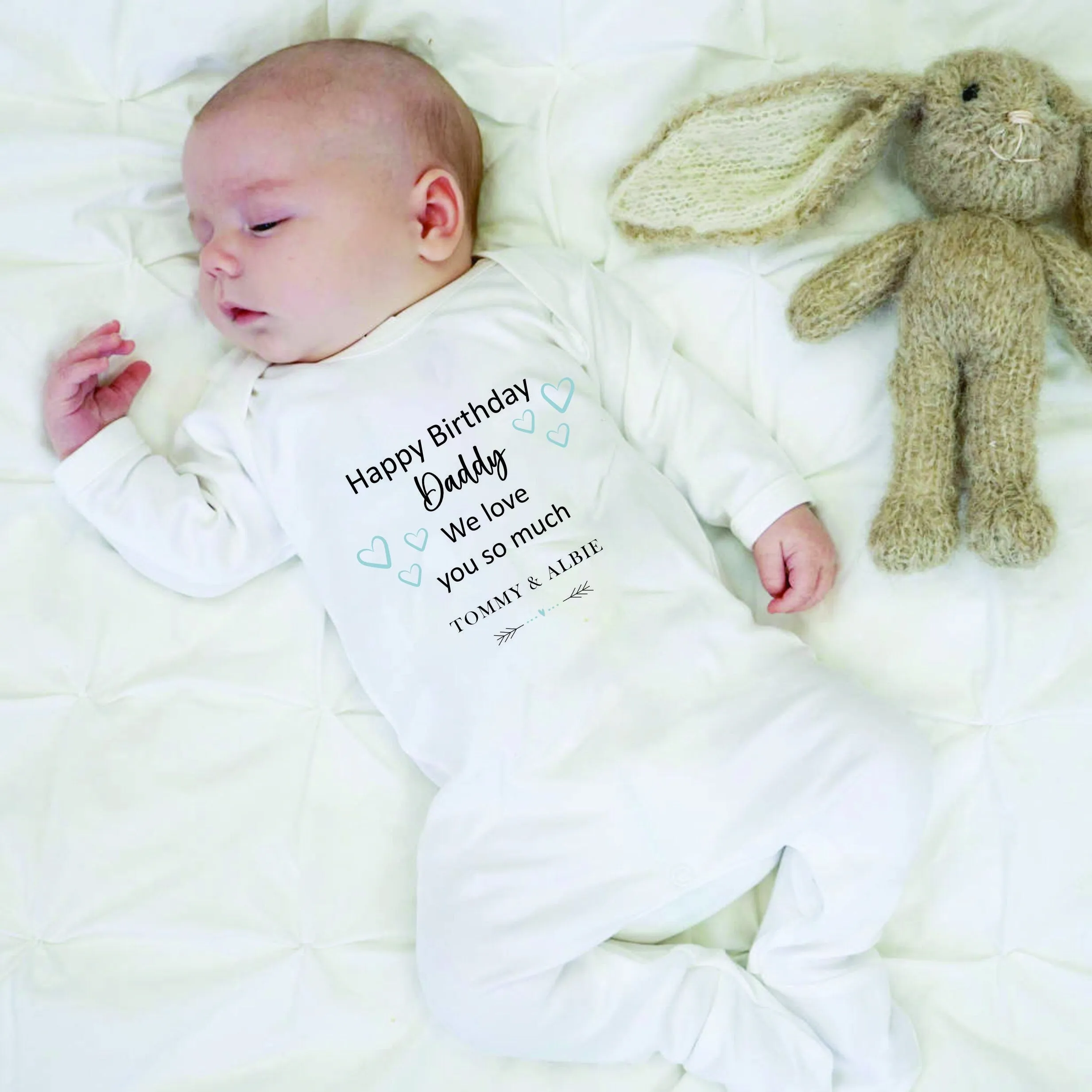 Happy Birthday DADDY Baby Outfit (First Birthday 1st Birthday Daddy Dad Birthday l New Dad Gift)