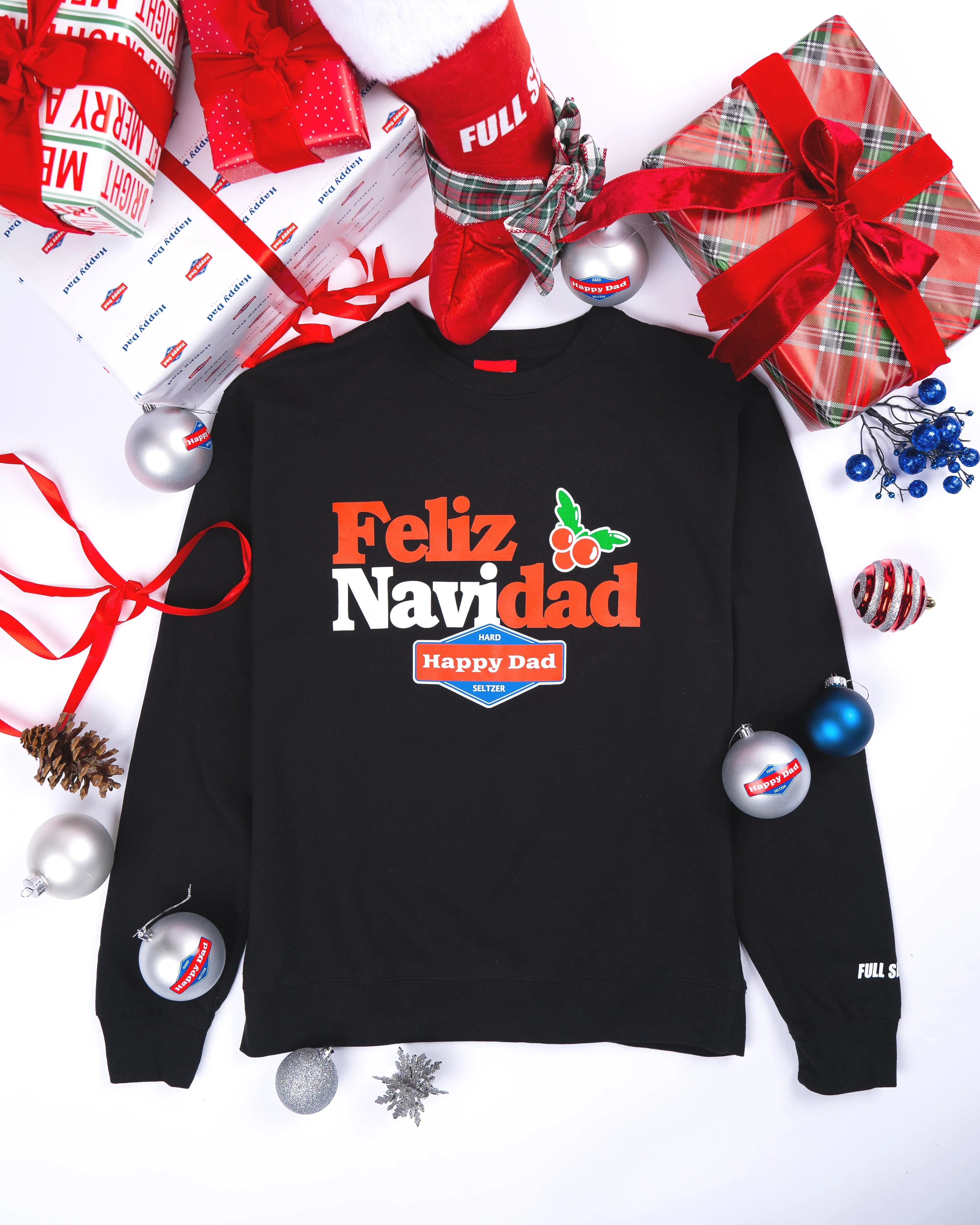 Happy Dad Feliz Navidad Crewneck