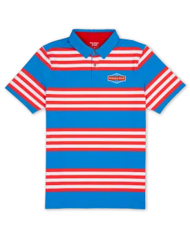 Happy Dad Golf Polo (Stripe)
