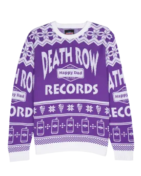 Happy Dad x Death Row Ugly Sweater (Purple)