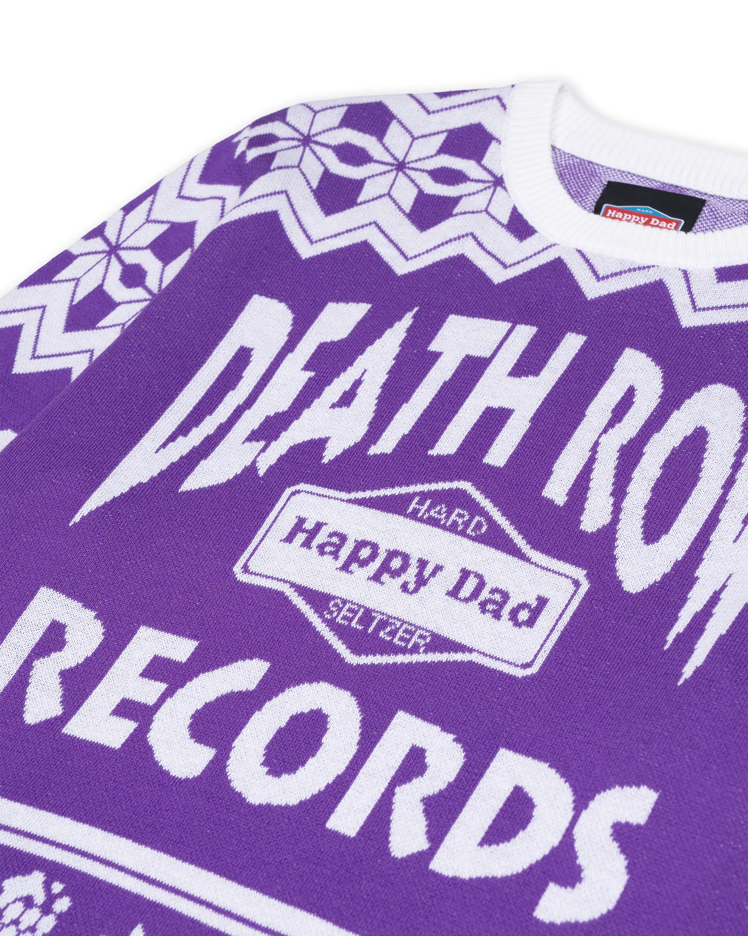Happy Dad x Death Row Ugly Sweater (Purple)