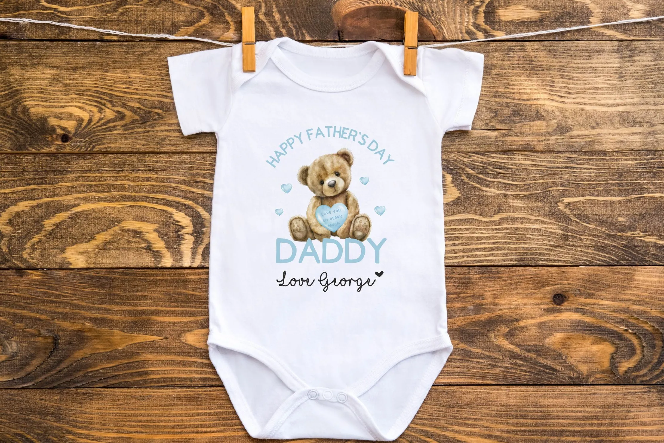 Happy Father's Day Baby Outfit (First Father's Day 1st Father's Day Daddy Dad Father's Day l New Dad Gift )