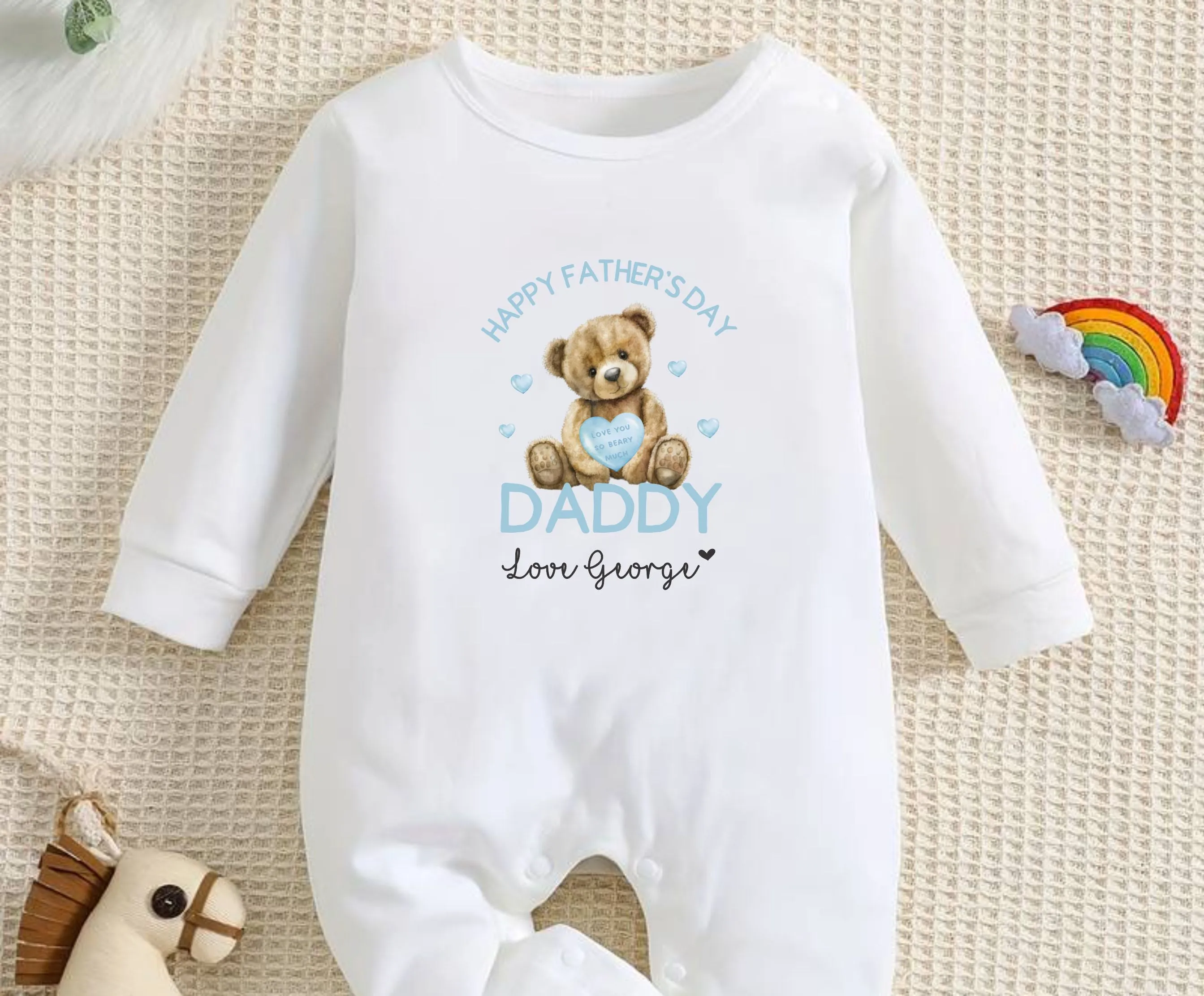 Happy Father's Day Baby Outfit (First Father's Day 1st Father's Day Daddy Dad Father's Day l New Dad Gift )