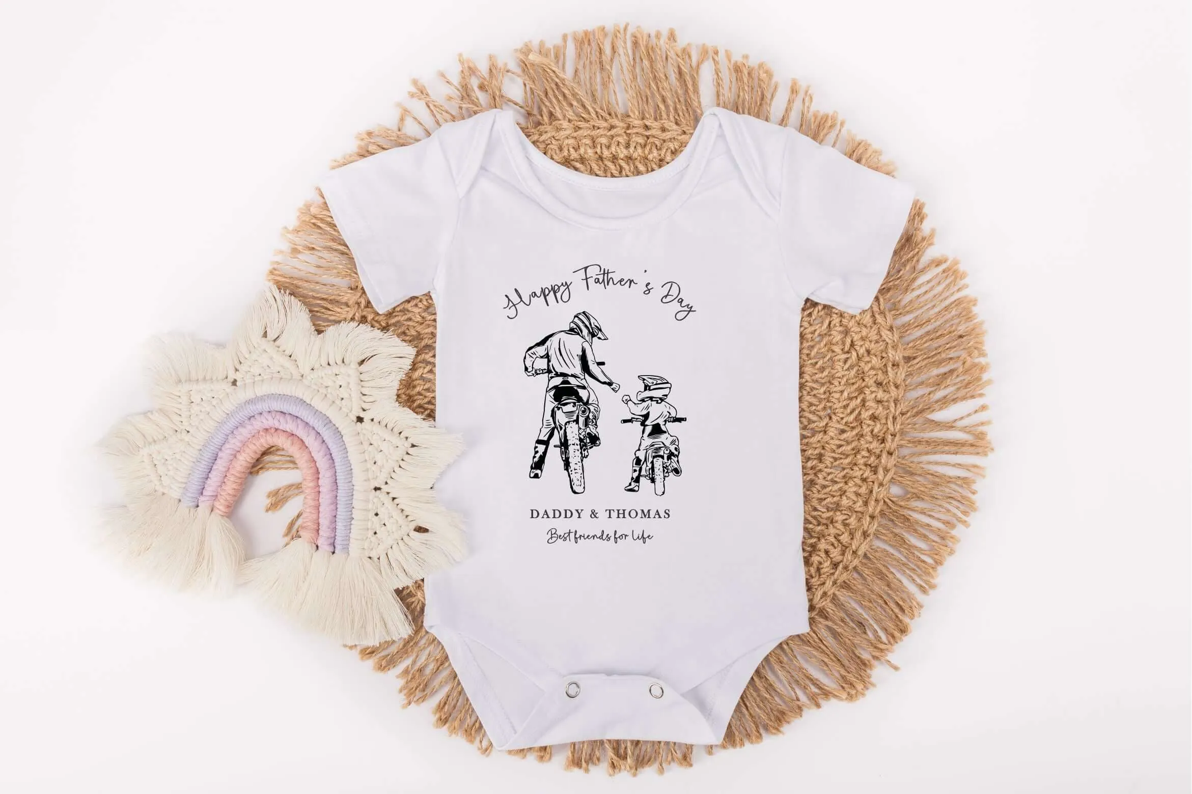 Happy Father's Day Daddy - Motorbike (First Father's Day 1st Father's Day Daddy Dad Grandad Father's Day l New Dad Gift
