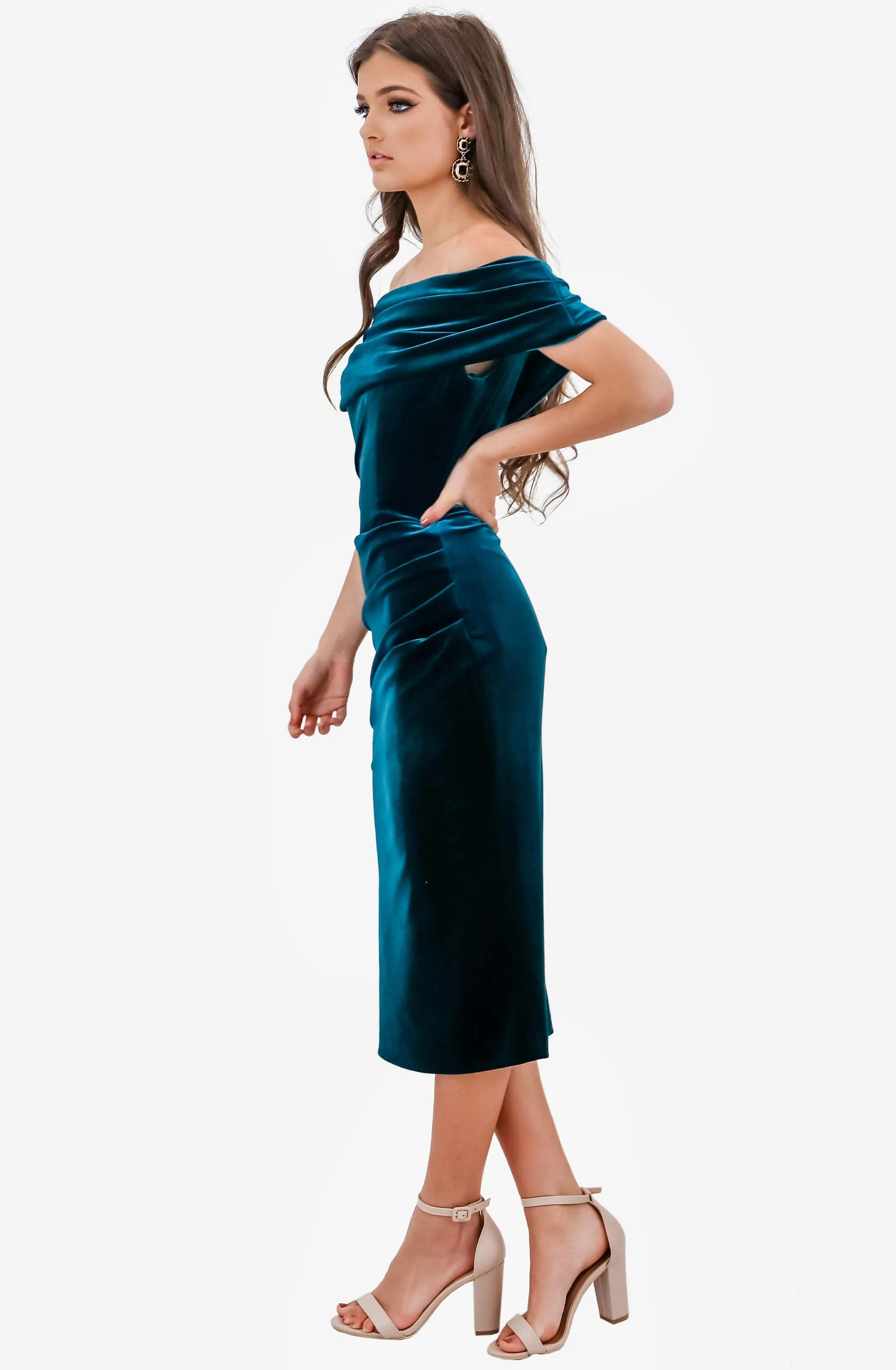 Jennie Emerald Dress by Nadine Merabi