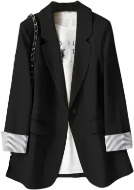 Ladies Long Sleeve Spring Casual Blazer Business Plaid Suits Women Work Office Blazer Women Jackets Coats