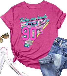 LAZYCHILD 90s Shirt for Women: 90s Outfit T-Shirt Vintage Neon Raised on 90s Country Music Rock Band Tops