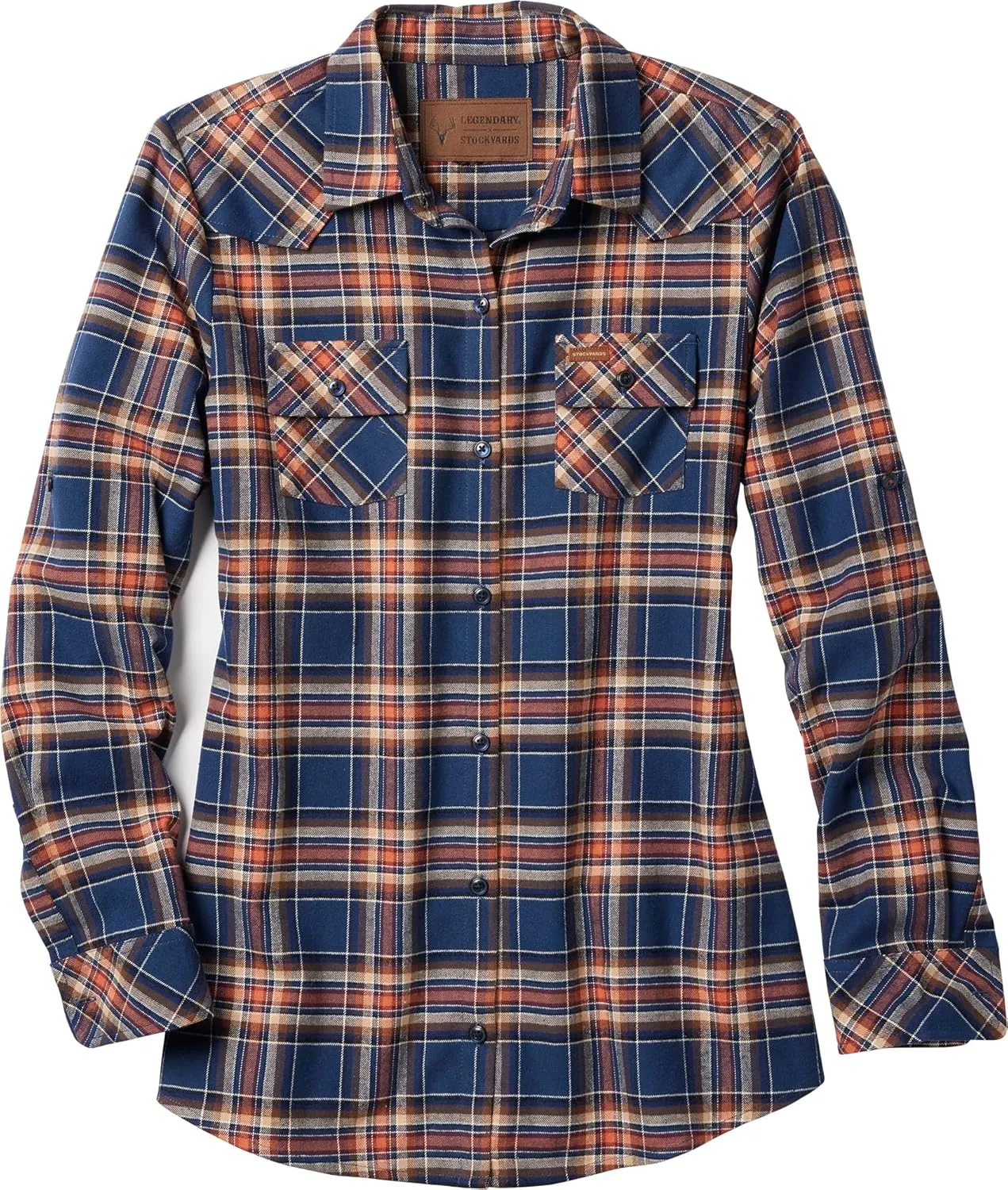 Legendary Whitetails Women's Stockyards Plaid Flannel Shirt