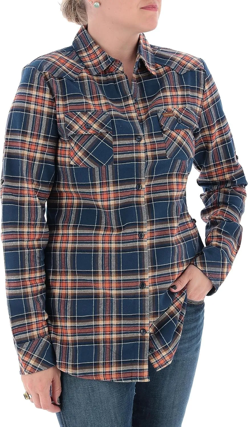 Legendary Whitetails Women's Stockyards Plaid Flannel Shirt