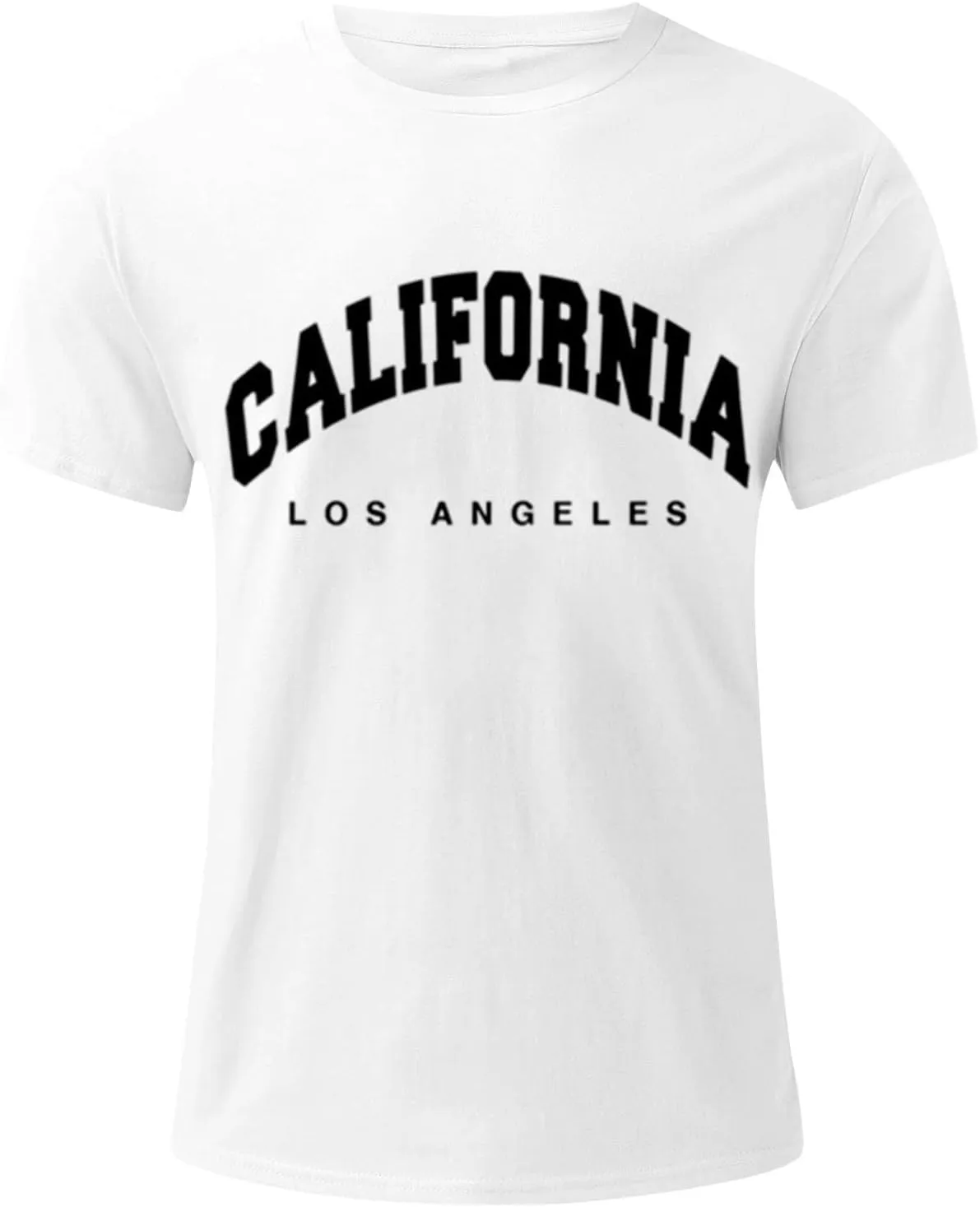 Mens Casual T-Shirt Summer Work Sports Short Sleeve Shirts Fashion Cotton Print Oversize Comfortable Round Neck Tees