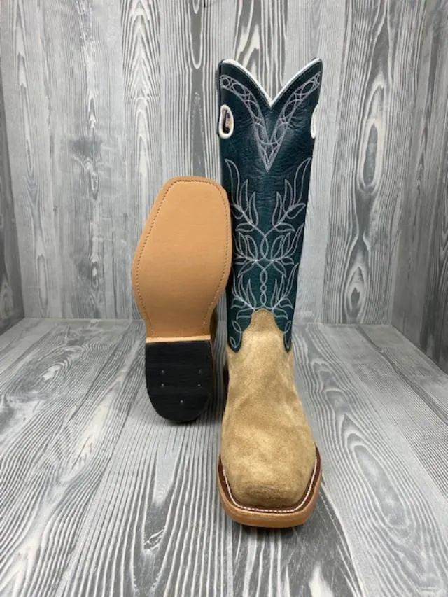 Olathe Mesquite Beeswax Rough Out with 15" Indigo Navajo Bison Tops