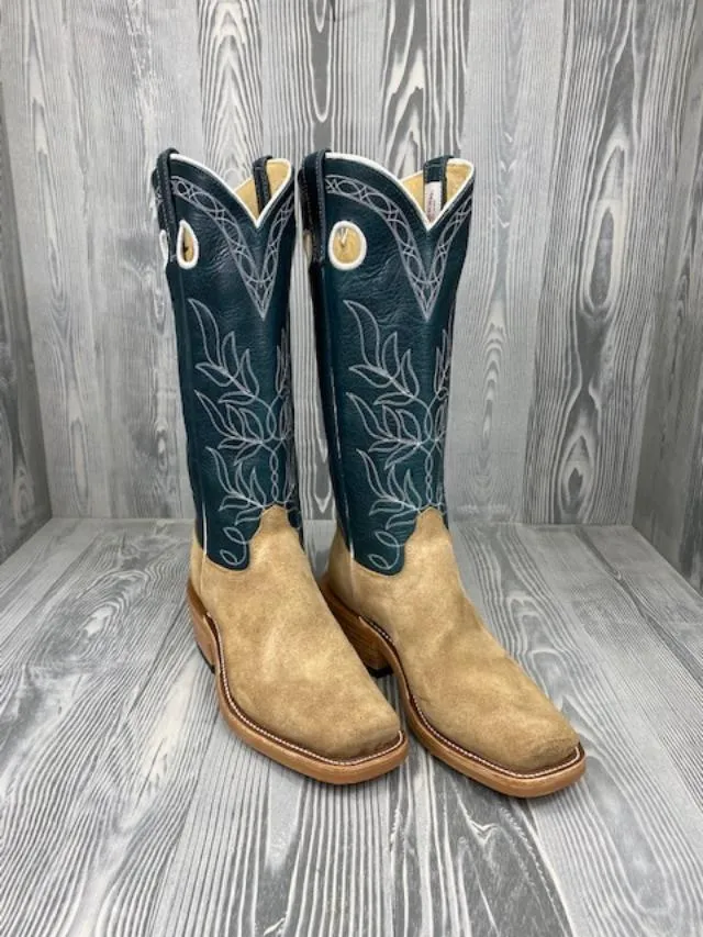 Olathe Mesquite Beeswax Rough Out with 15" Indigo Navajo Bison Tops