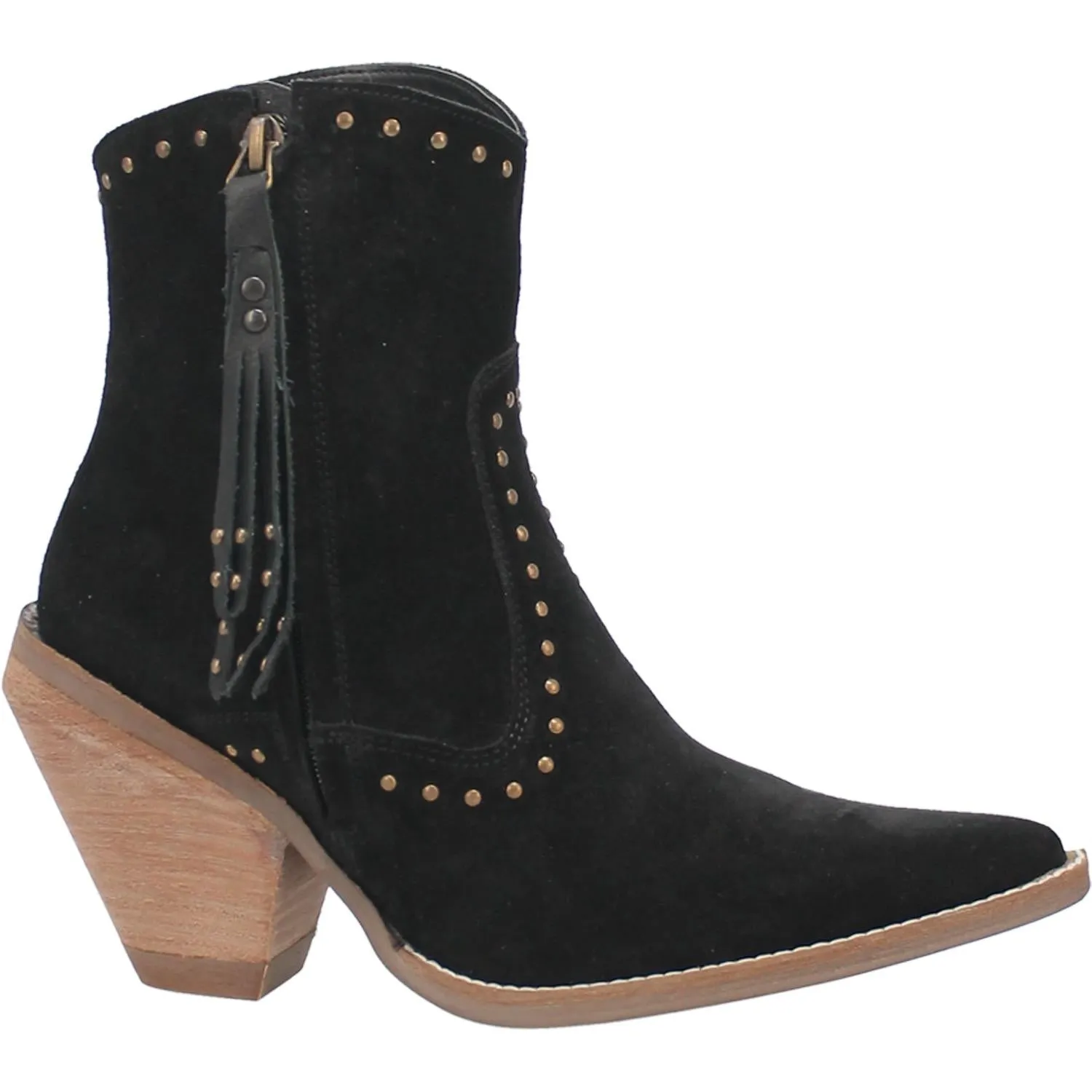 Online Exclusive | Dingo | Classy N Sassy Leather Bootie in Black Suede **PREORDER