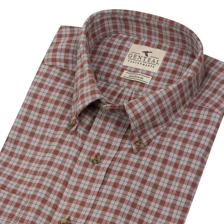 Performance Flannel- Chestnut