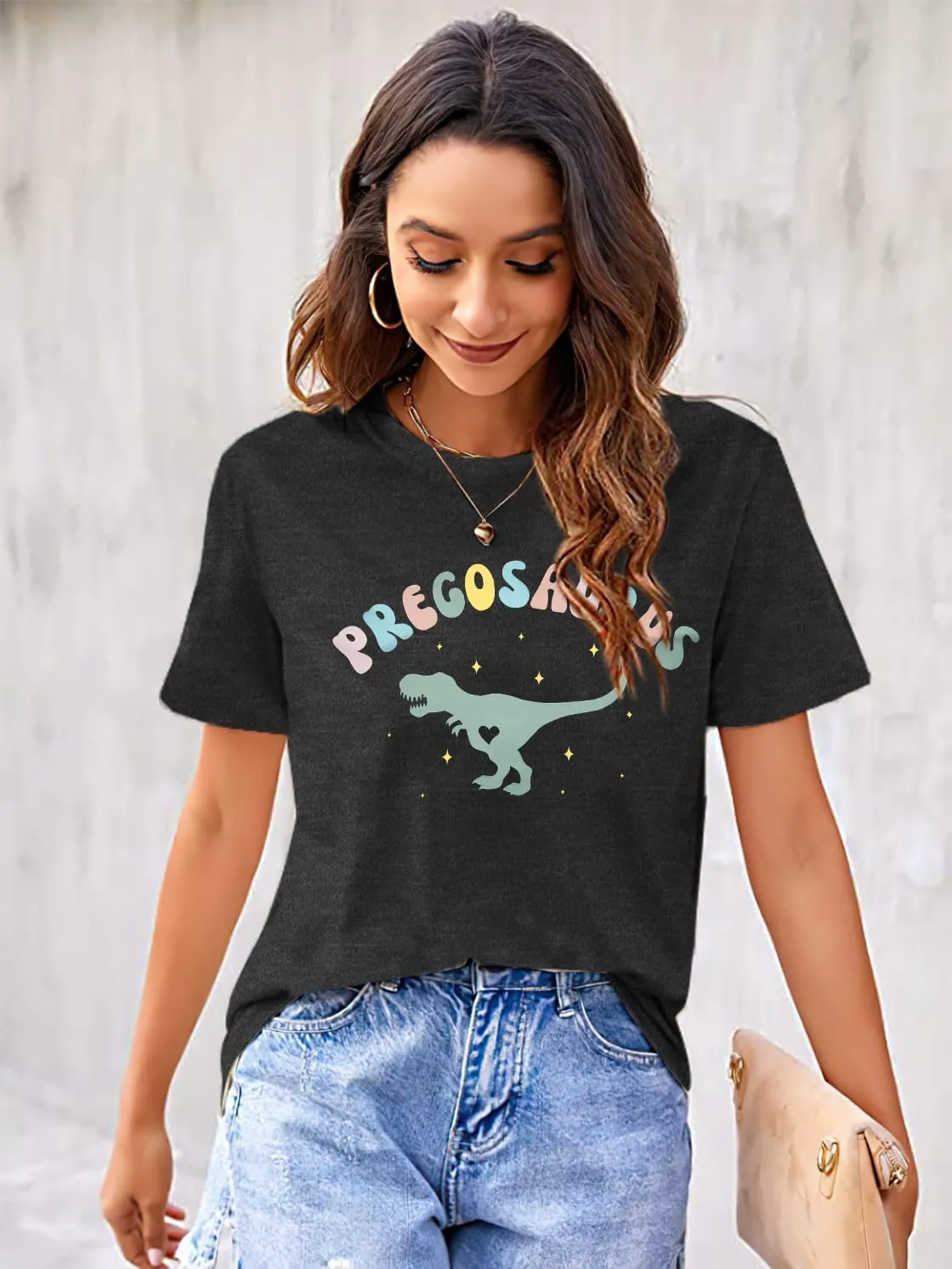 Sun's Out Bumps Out Shirt Women Maternity Pregnancy Funny Saying T-Shirt Summer Short Sleeve Casual Tops Tees