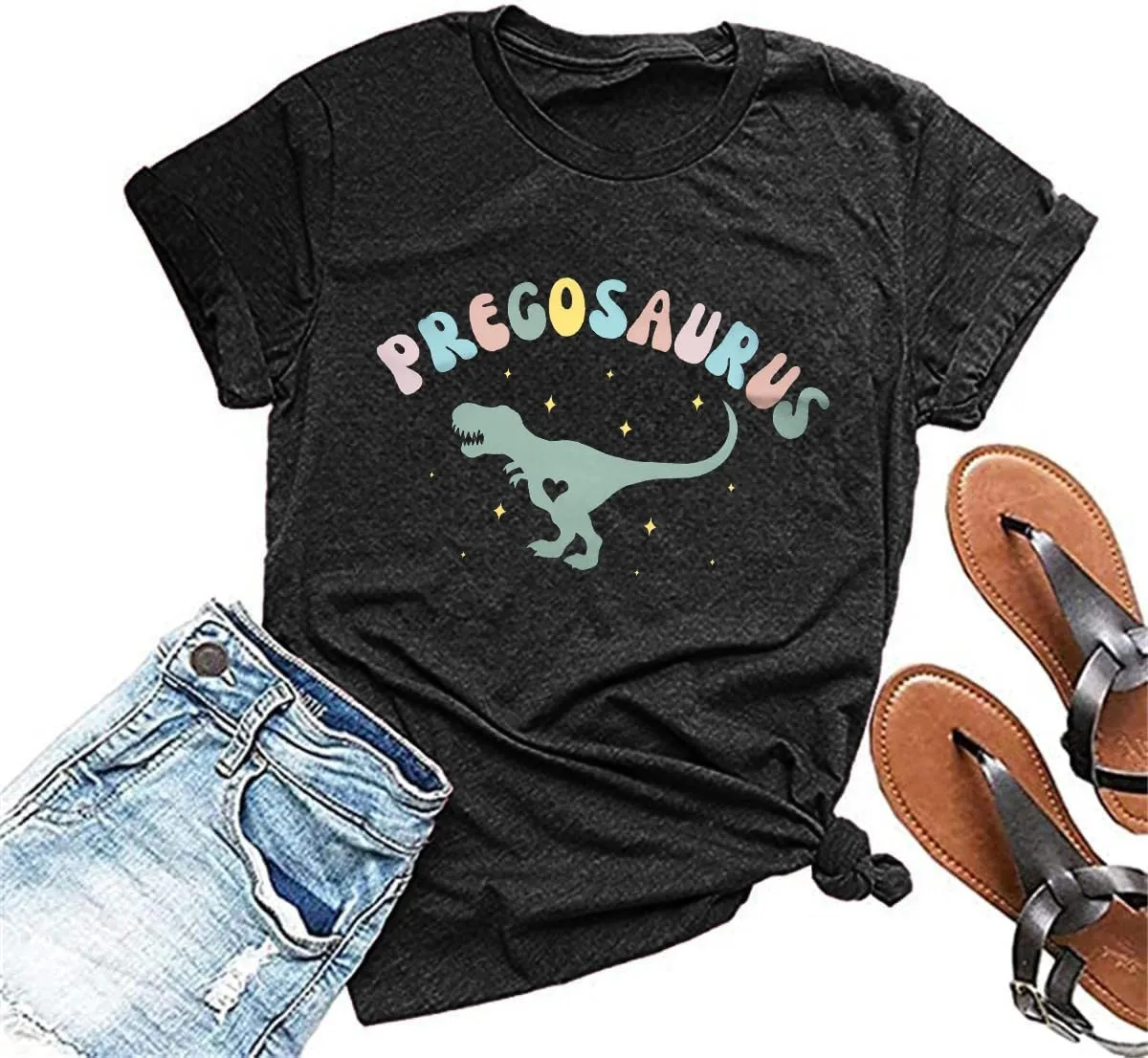 Sun's Out Bumps Out Shirt Women Maternity Pregnancy Funny Saying T-Shirt Summer Short Sleeve Casual Tops Tees