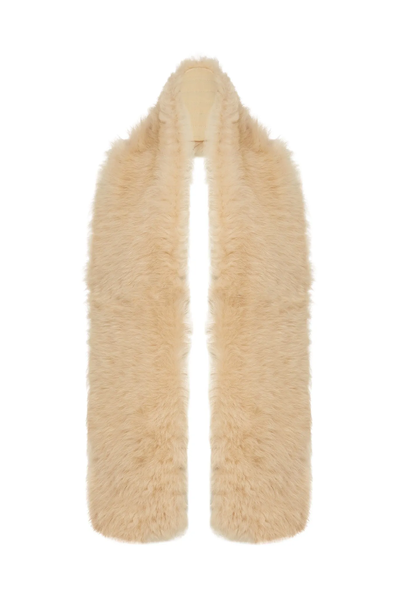 Upper West Shearling Scarf Butter Shearling