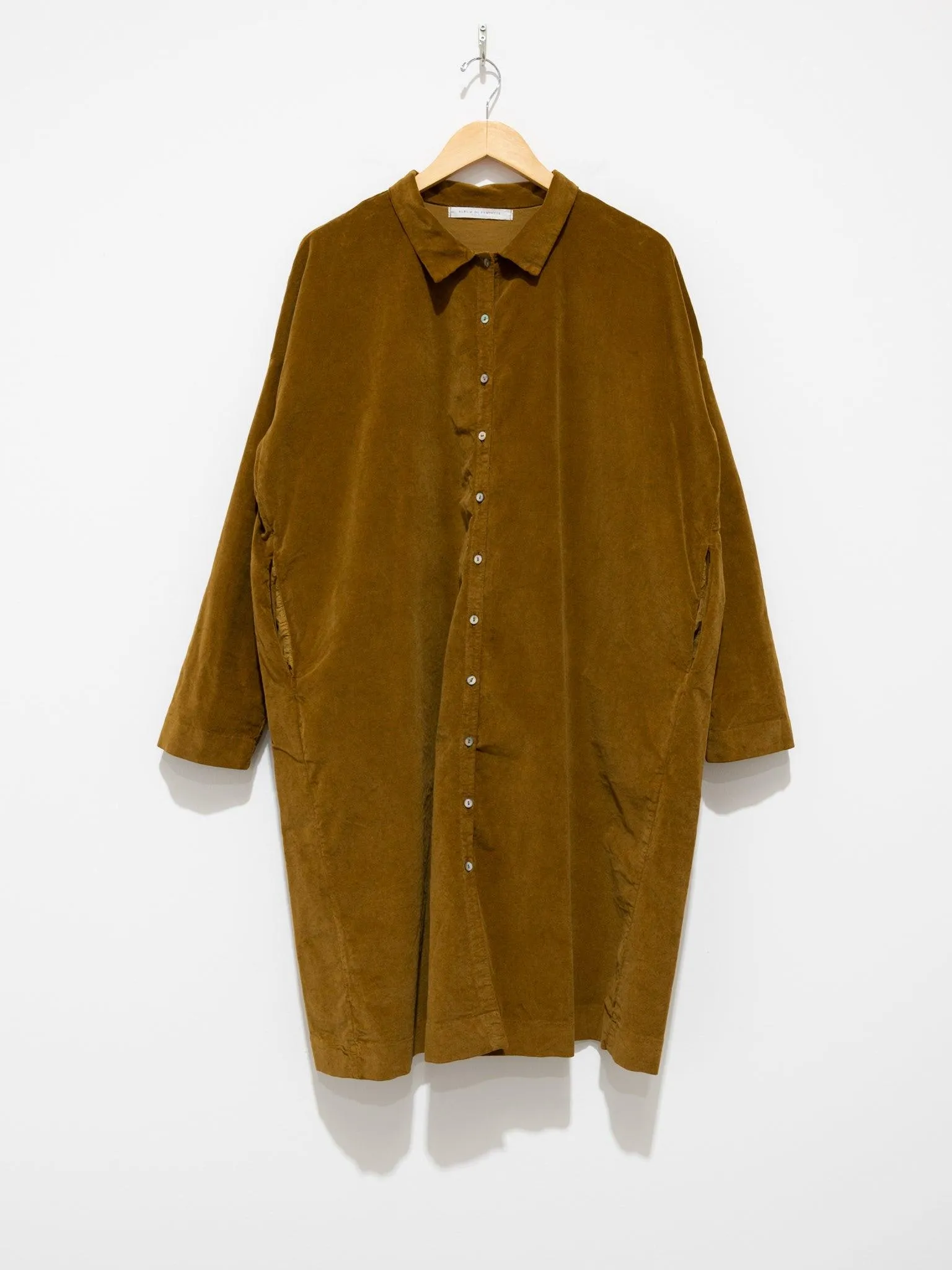Velvet Collar Dress - Cookie