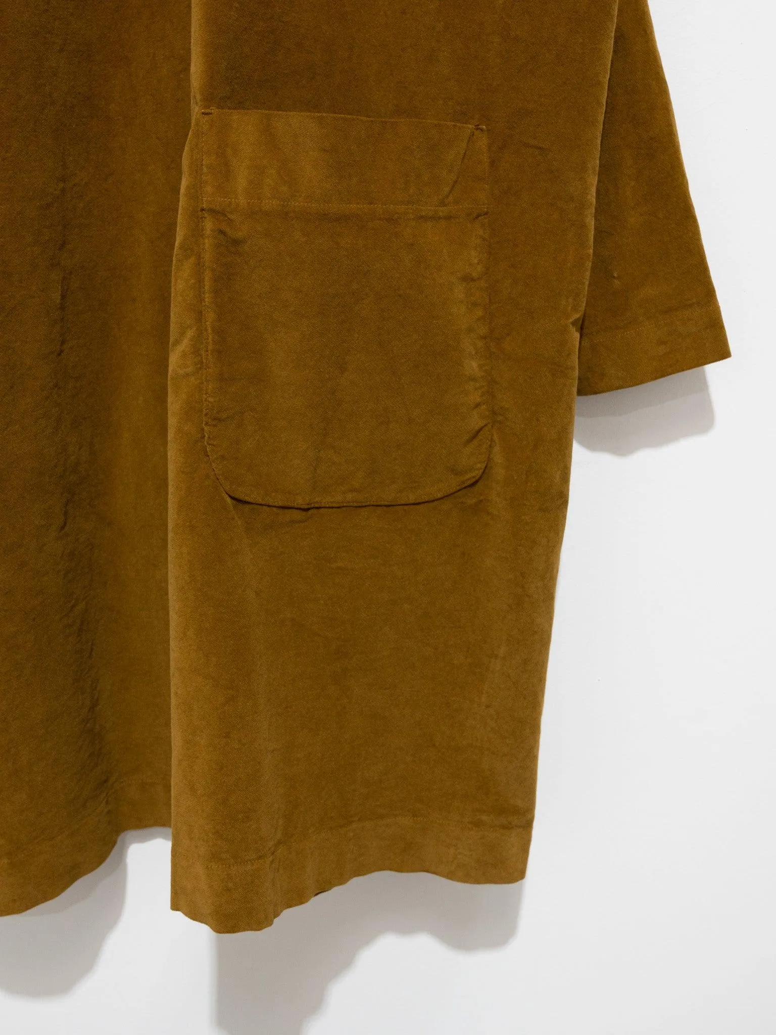 Velvet Collar Dress - Cookie