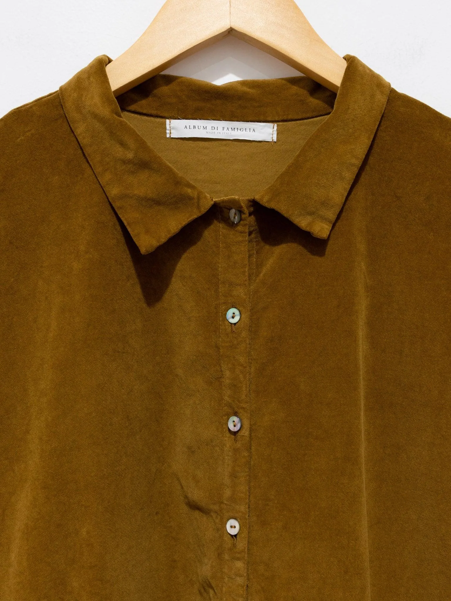 Velvet Collar Dress - Cookie