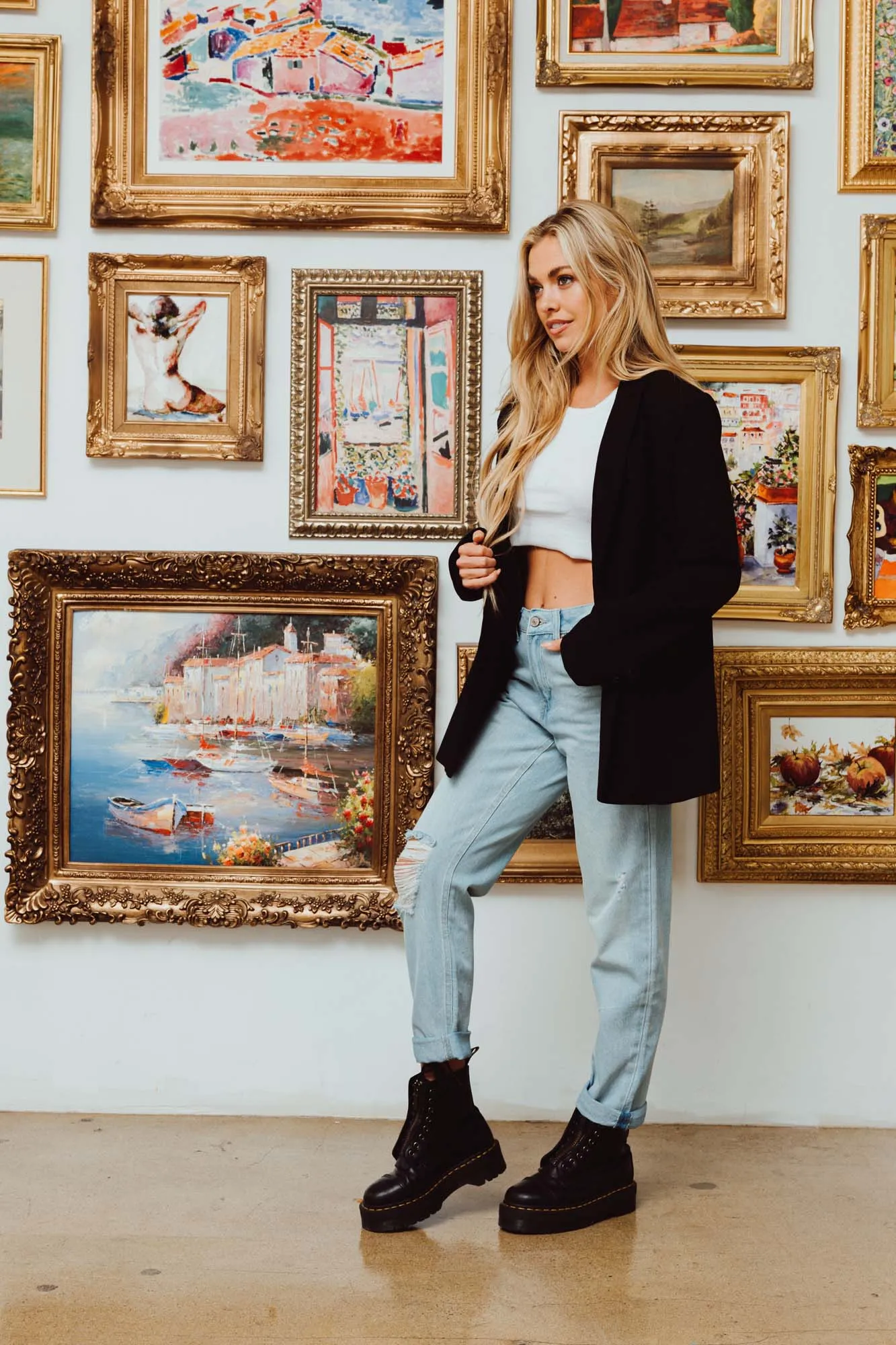 Vintage Reunion Dad Jeans - Lightly Torned
